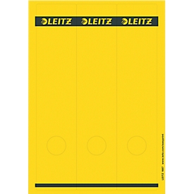 LEITZ® rugetiketten lang, via pc beletterbaar, rugbreedte 80 mm, zelfklevend 75 st., geel