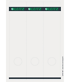 LEITZ® rugetiketten lang, via pc beletterbaar, rugbreedte 80 mm, zelfklevend 75 st., lichtgrijs