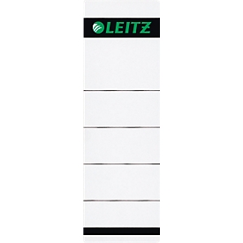 LEITZ® Rugetiketten, voor ordner met een rugbreedte van 80 mm, zelfklevend, 10 stuks, grijs