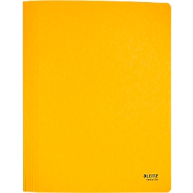 Leitz® Schnellhefter Recycle, Format A4, bis zu 250 Blatt, Heftmechanik, Blauer Engel, Recyclingkarton, gelb