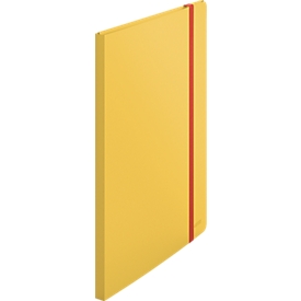 Leitz® Sichtbuch Cosy, A4-Format, 20 transparente Hüllen für bis zu 40 Blatt, Stauraum für lose Blätter, Polypropylen, gelb