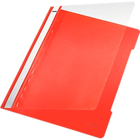 LEITZ® snelhechter 4191, A4, pvc, 25 stuks, lichtrood