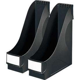LEITZ® tijdschriftenhouder, A4, Polystyreen, 2 stuks, zwart