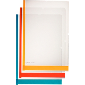 LEITZ® transparent folder Desk Free, grained, 6 pieces