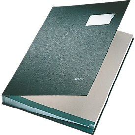 LEITZ vloeiboek A4, 20 waaiers, karton/polypropeen, zwart