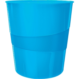LEITZ® WOW Waste Bin, 15 l, blue