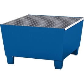 Lekbak WG 20, voor 1 x 200 l vat, gelakt