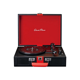 Lenco Classic Phono TT-110 - Plattenspieler - 2 x 2 Watt - Schwarz, Rot