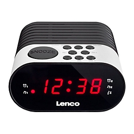 Lenco CR-07 - Radiouhr - 0.3 Watt - weiß