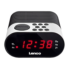 Lenco CR-07 - Radiouhr - 0.3 Watt - weiß