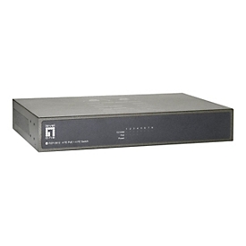LevelOne FEP-0812 - Switch - unmanaged - 4 x 10/100 (PoE) + 4 x 10/100 - Desktop, an Rack montierbar - PoE