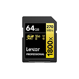 Lexar 1800x UHS-II SDXC 2x64GB Gold - Extended Capacity SD (SDXC)