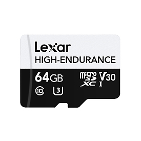 Lexar High-Endurance - 64 GB - MicroSDXC - Klasse 10 - UHS-I - Class 3 (U3) - V30