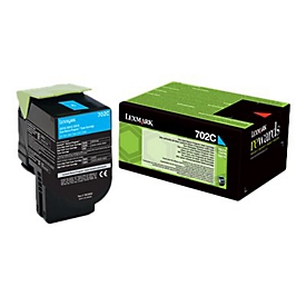 Lexmark 702C - Cyan - original - Tonerpatrone LCCP, LRP