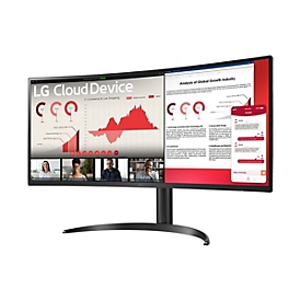LG 34CR651W-BP - Thin Client - All-in-One (Komplettlösung) - 1 x Pentium Silver N6005 / 2 GHz - RAM 8 GB - SSD 256 GB