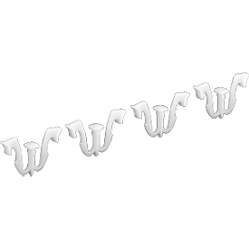 Lid clamping brackets for boxes in Euro size, 10 pieces