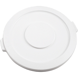 Lid for Brute container 37 l, Ø 406 mm, round, white