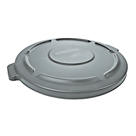 Lid, for round waste garbage can Brute 166,5 L, polypropylene, gray