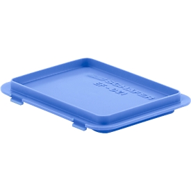 Lid with hook EF-DH 21 for box with European standard dimensions, blue