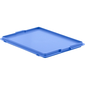 Lid with hook EF-DH 43 for box with European standard dimensions, blue