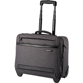 LIGHTPAK Overnight Trolley, met draaggreep en wielen, polyester, grijs
