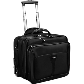 LIGHTPAK Trolley BRAVO 2 Executive Line, met draaggreep en wielen, nylon, zwart