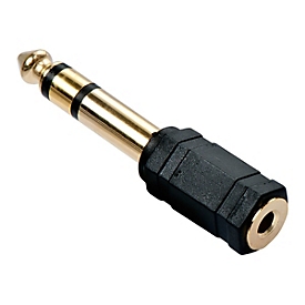 Lindy Adaptateur audio Jack stéréo 3,5mm F / 6,3mm M - 6.3mm - 3.5mm - Noir