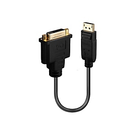 Lindy Adaptateur de base Display Port 1.2 vers DVI-D - 0,15 m - DisplayPort - DVI-D - Mâle - Femelle - Or