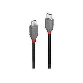Lindy Anthra Line - USB-Kabel - 24 pin USB-C (M) zu Micro-USB Typ B (M) - USB 2.0 - 3 m - rund