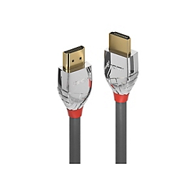 Lindy Câble HDMI High Speed - Cromo Line - 2m - 2 m - HDMI Type A (Standard) - HDMI Type A (Standard) - 4096 x 2160 pixels - 18 Gbit/s - Gris - Argent