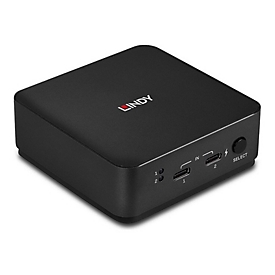 Lindy - KVM-Switch - 4K60 - 2 x KVM/Audio/USB - Desktop