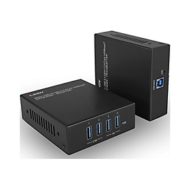 LINDY - Sender und Empfänger - USB/Netzwerk-Extender - USB 3.2 Gen 1, HDBaseT - über CAT 6a - bis zu 100 m
