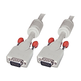Lindy - VGA-Kabel - HD-15 (VGA) (M) zu HD-15 (VGA) (M) - 10 m - geformt, Daumenschrauben - Cool Gray