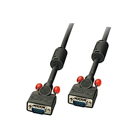 Lindy - VGA-Kabel - HD-15 (VGA) (M) zu HD-15 (VGA) (M) - 25 cm - geformt, Daumenschrauben - Schwarz
