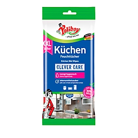 Lingettes humides pour la cuisine POLIBOY, format XXL pour plusieurs personnes, ne laisse pas de trace, convient à un usage alimentaire, 24 p.