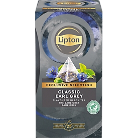 Lipton Exclusive Selection Earl Grey, Pyramidenbeutel, 6 x 25 Teebeutel