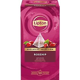 Lipton Exclusive Selection Hagebutte, Pyramidenbeutel, 6 x 25 Teebeutel