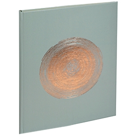 Livre d'or 100 pages or, 27x22cm, Ellipse Verte - Vert