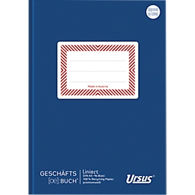 Livre de compte éco Ursus®, A5, 96 feuilles, ligné avec interlignes de 10 mm