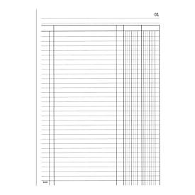 Livre papier autocopiant à 2 colonnes