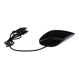 LMP Easy Mouse - Maus - optisch - 2 Tasten - kabelgebunden - USB, USB-C
