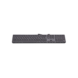 LMP kabelgebundene USB Tastatur spacegrau CH - Keyboard - QWERTZ