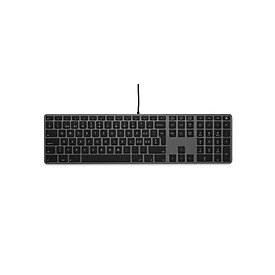 LMP kabelgebundene USB Tastatur Windows schwarz CH - Keyboard - QWERTZ