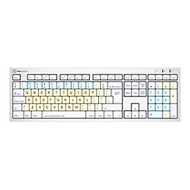 LogicKeyboard Dyslexie ALBA Slimline - Tastatur - Mac - USB - QWERTY - Englisch