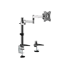 LogiLink - Befestigungskit - einstellbarer Arm - für Monitor - metallisch grau