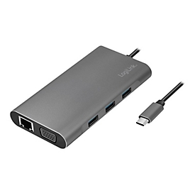 LogiLink - Dockingstation - USB-C 3.2 Gen 1 - VGA, HDMI - 1GbE