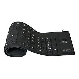 LogiLink Flexible Waterproof - Tastatur - PS/2, USB