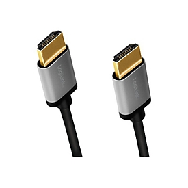 LogiLink Hohe Geschwindigkeit - HDMI-Kabel mit Ethernet - HDMI männlich zu HDMI männlich - 3 m - Dreifachisolierung - Schwarz - Unterstützung für 4K60Hz (3840 x 2160)