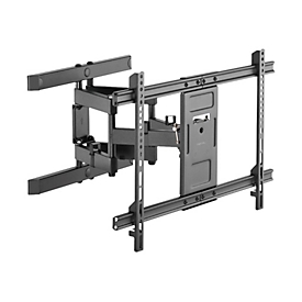 LogiLink - Klammer - full-motion - für LCD-TV / gekrümmter LCD-TV - Schwarz