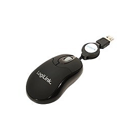 LogiLink Mini with retractable cable - Maus